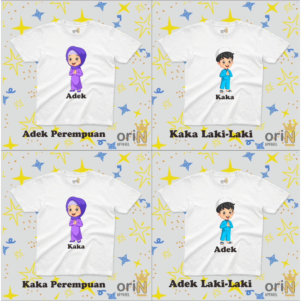 Baju Kaos Pakaian Distro Premium  Cotton Combed 30s Couple Family Seragam Keluarga