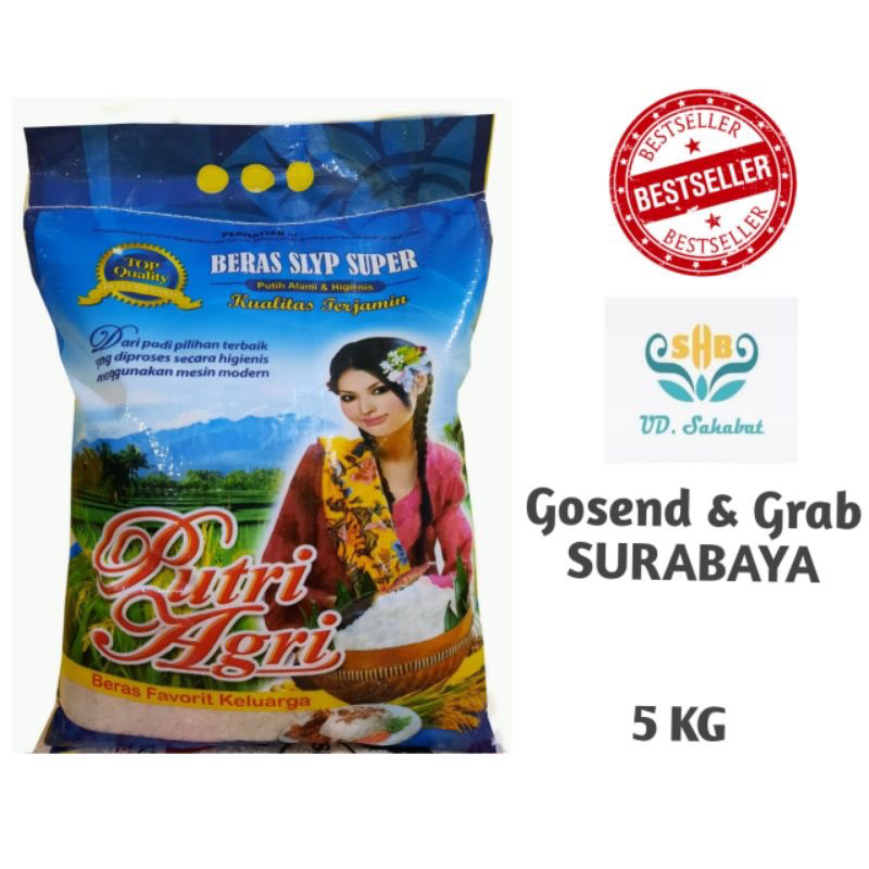 

Beras 5 kg premium pulen cap putri