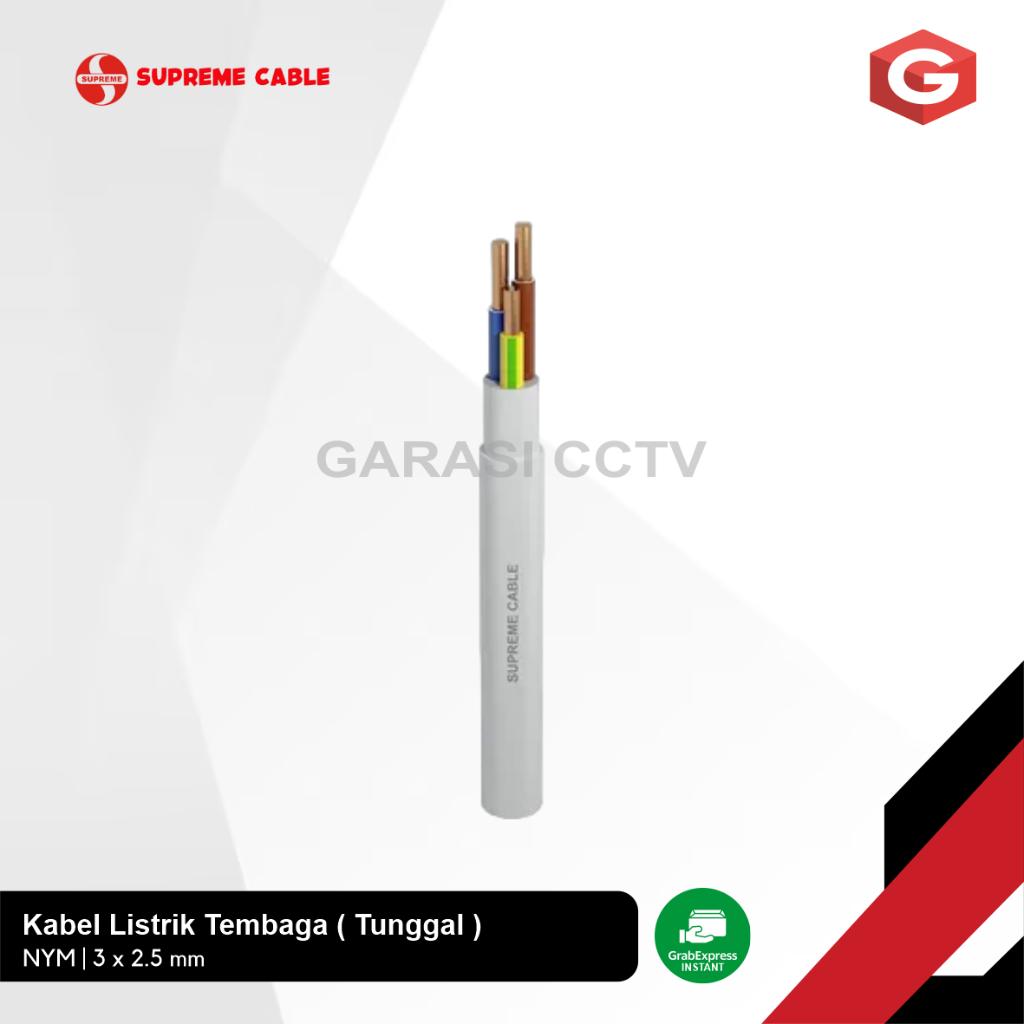 Supreme Kabel Listrik NYM 3 x 2.5mm Per Meter
