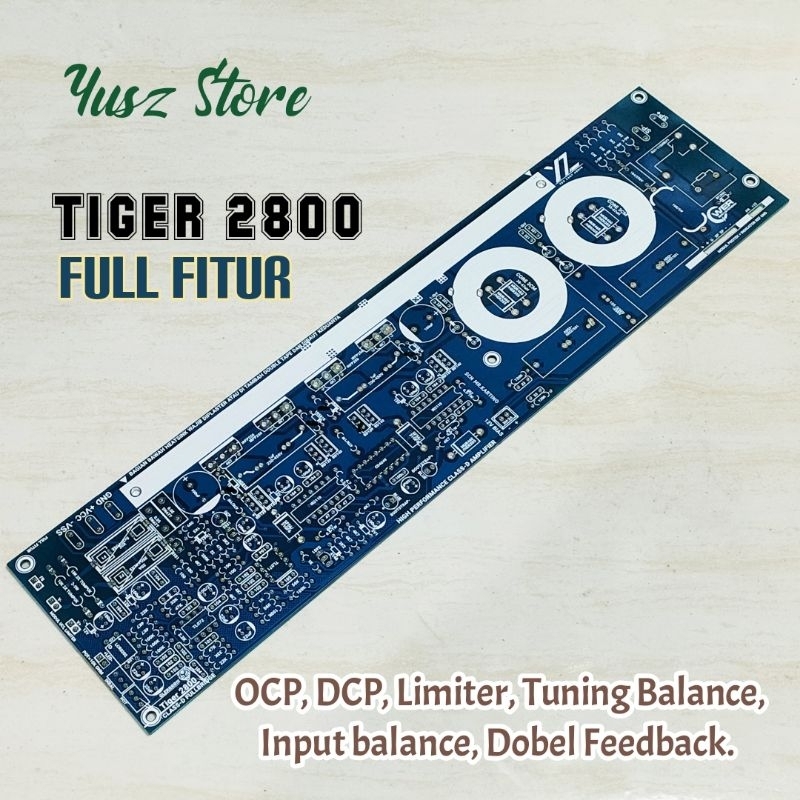 PCB Tiger 2800 Class D D2K8 Fullbridge Power Amplifier