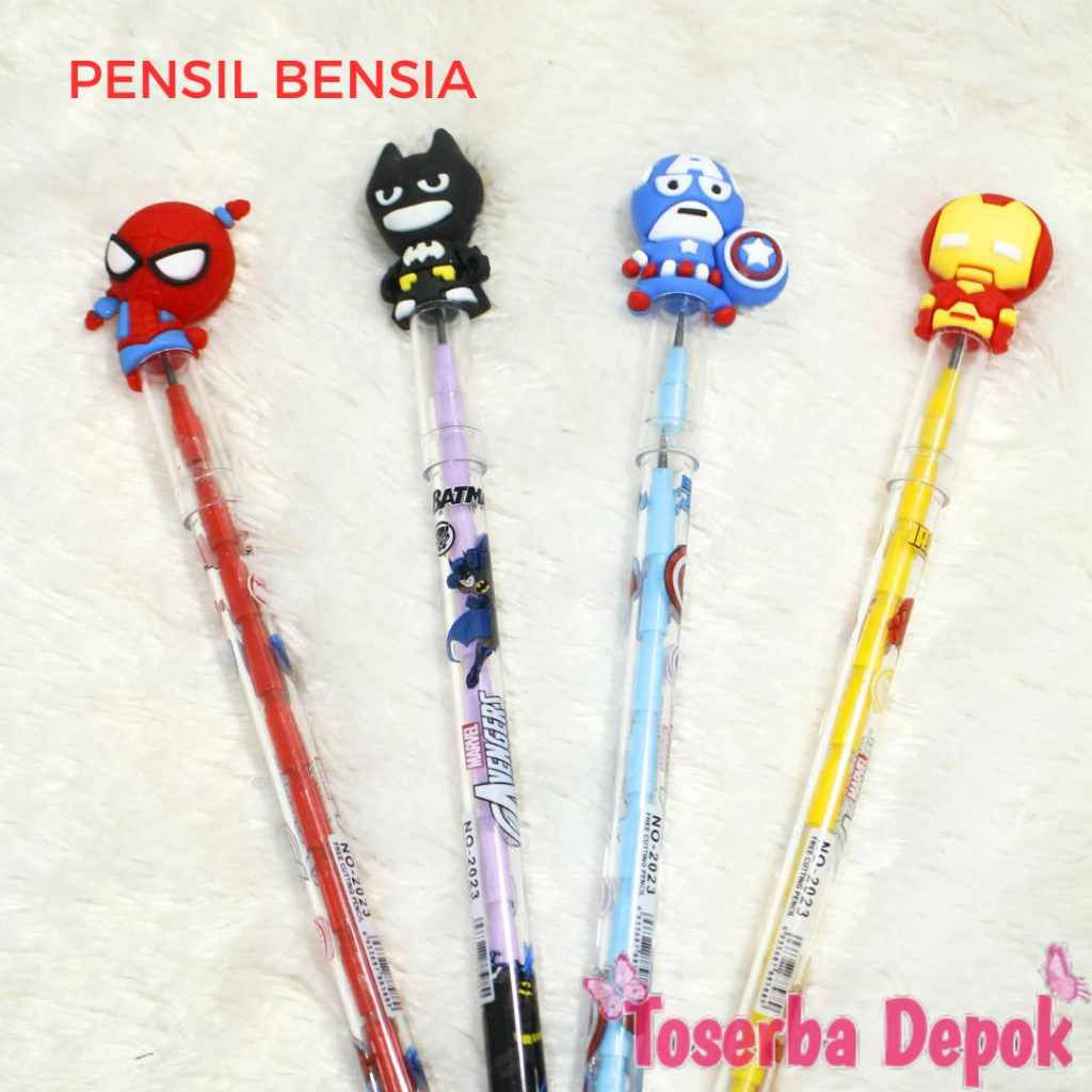 

Pensil Anak Karakter BENSIA / SAMBUNG Isi 3pcs Pensil Sambung Anak Sekolah