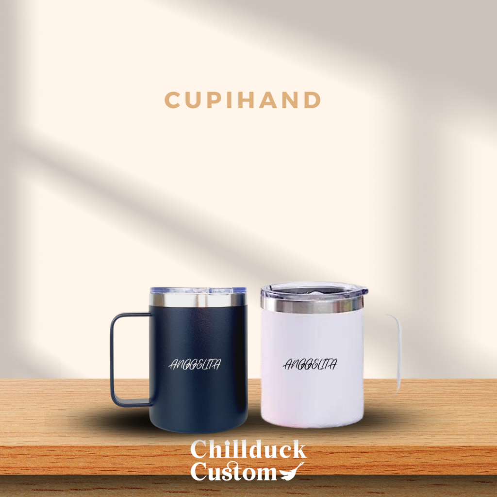 Hadiah / Souvenir / Mug Cupihand Custom / Merchandise Souvenir Custom / Laser Grafir / Uv Print /  C