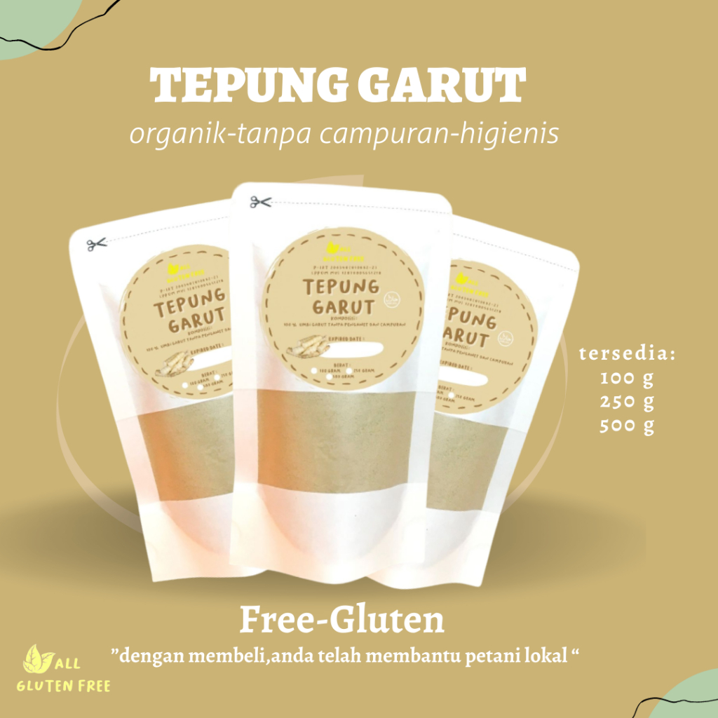 

Tepung Garut Umbi organik gluten free AGF