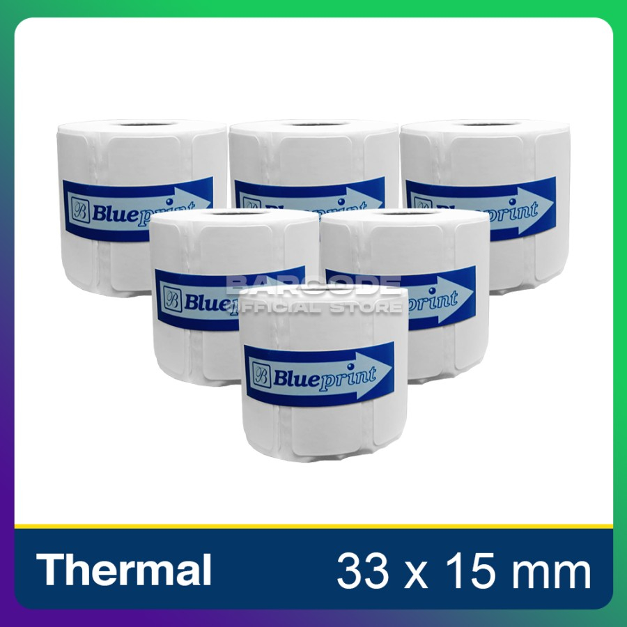 

Label Termal 33x15mm / 33 x 15 / 33x15 mm 1 Line (1 Slop)