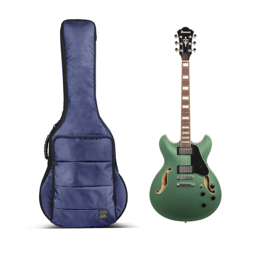 Zorc Official - JMH | Tas Gitar Elektrik Hollow Body | Gigbag Semi Hollow Cordura Navy