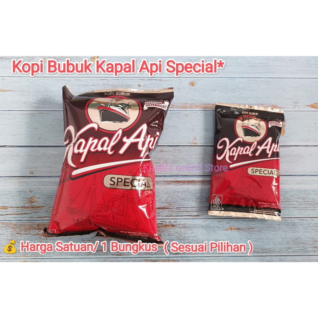 Kopi Coffe Bubuk Hitam Kapal Api Special Spesial Tanpa Gula 30g 30 60g 60 160g 160 Gram Secangkir Se