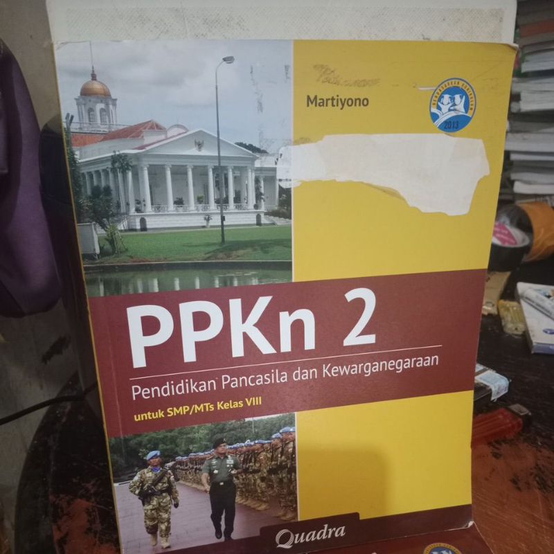 buku PPKn SMP kelas 2-8 penerbit quadra