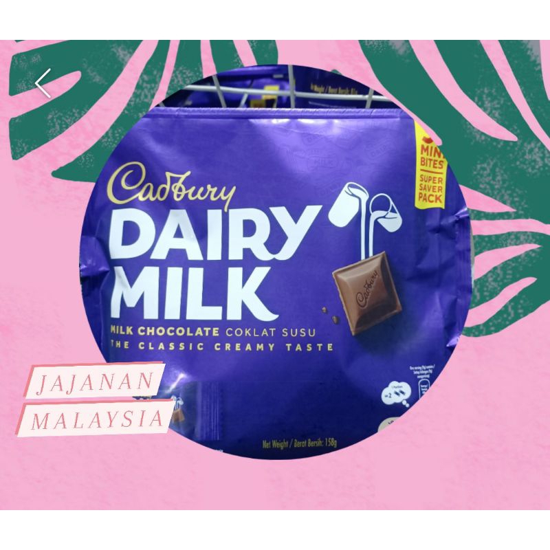 

Cadbury Dairy Milk Chocolate Malaysia 18 Bites