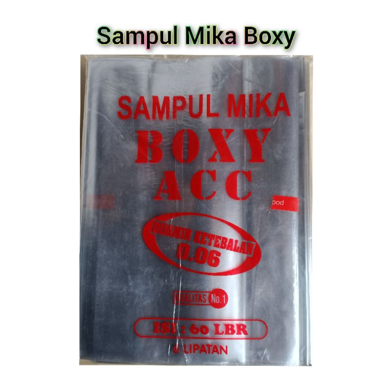 

Sampul Mika Boxy Isi 10 Lembar Sampul Plastik Buku Campus