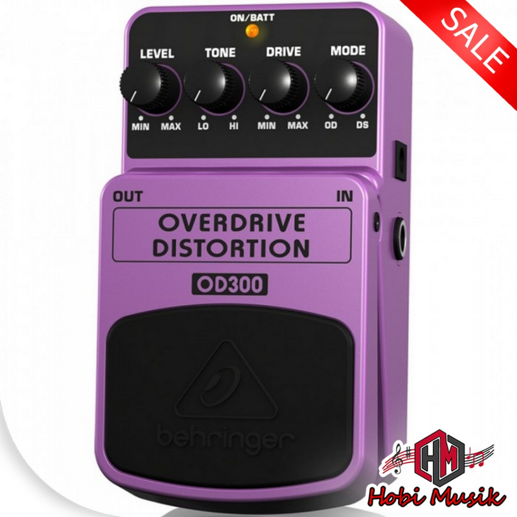 Efek Pedal Gitar Behringer Dengan Mode Overdrive Dan Distorsi