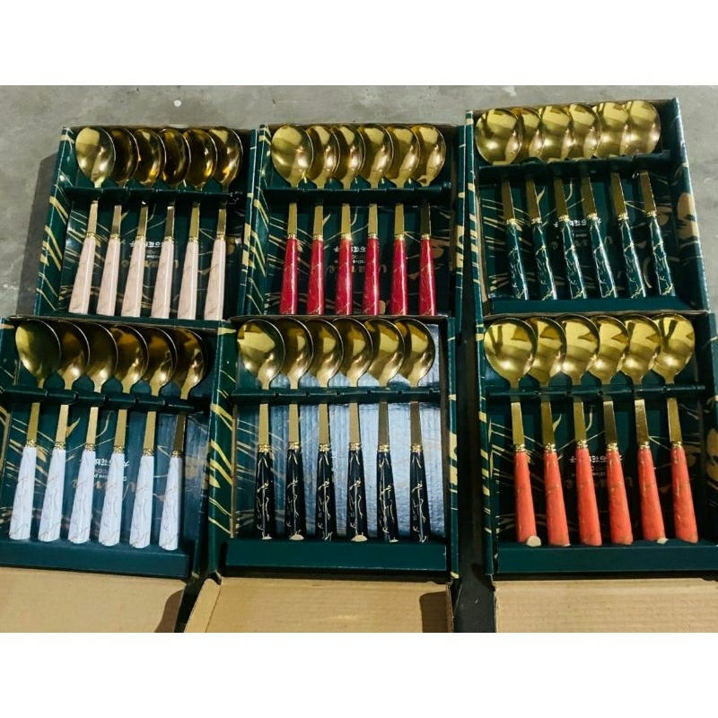 Sendok makan sultan/sendok makan korea/sendok set