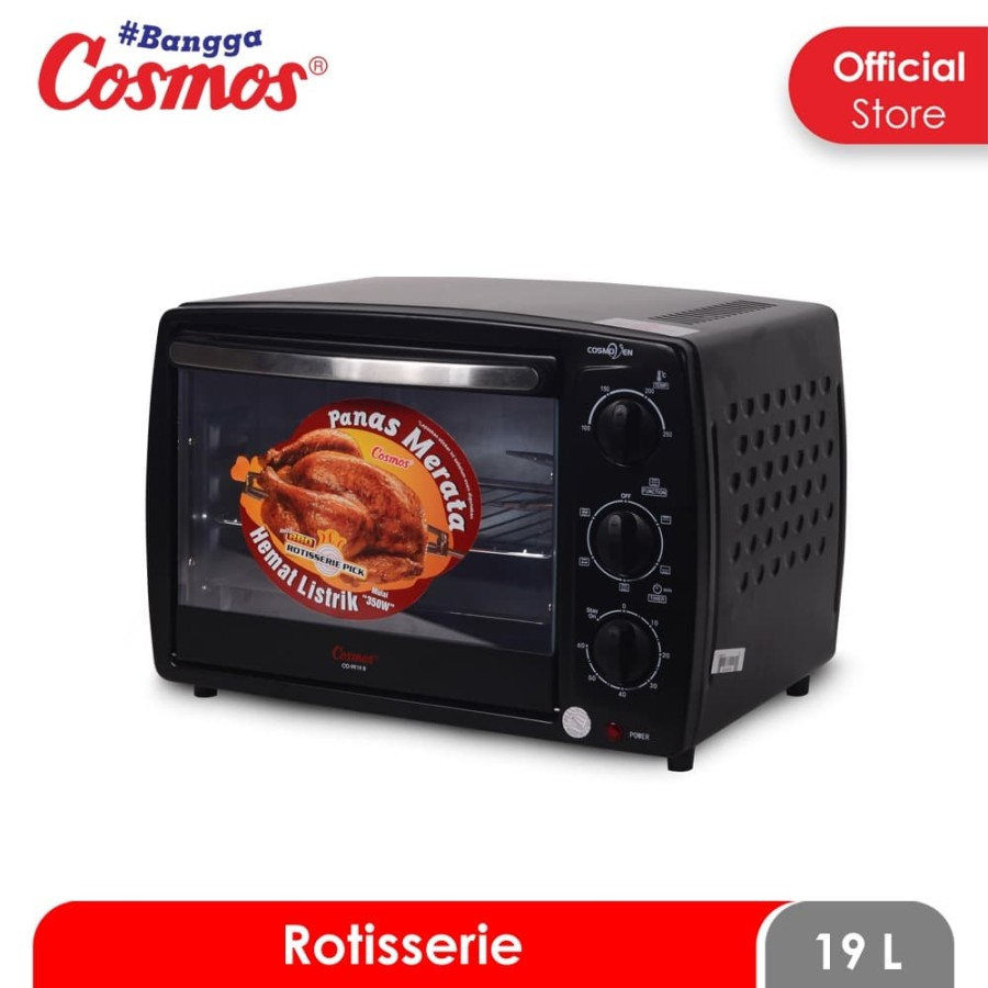 Oven Cosmos Rotisserie (panggang ayam) ukuran 19 liter 23 liter Low watt