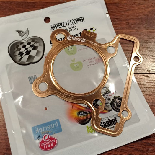 PAKING DEKSEL TEMBAGA COPPER JUPITER Z1 FI 55/57/59 MM KETEBALAN 0.5MM - APPLE GASKET