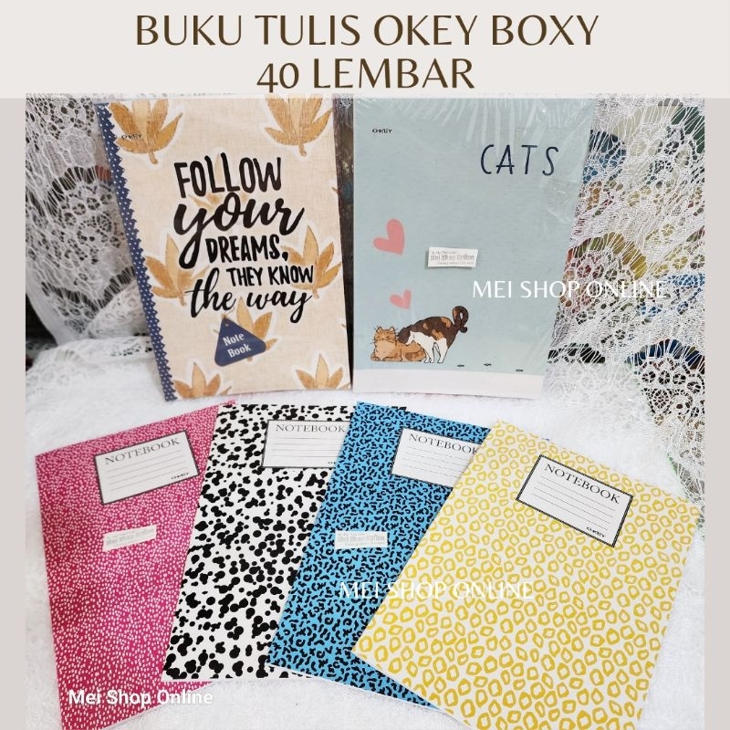 

Buku Tulis Boxy Lucu 40 Lembar isi 10 Buku