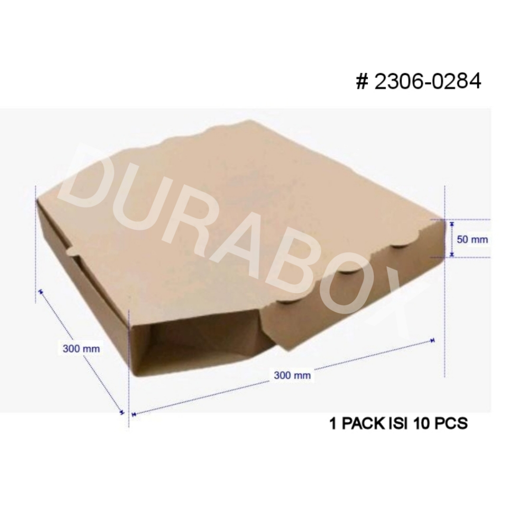 

30 x 30 x 5 cm PIZZA | KARDUS / KARTON BOX CORRUGATED - KEMASAN / PACKAGING / PACKING MAKANAN | #2306-0284