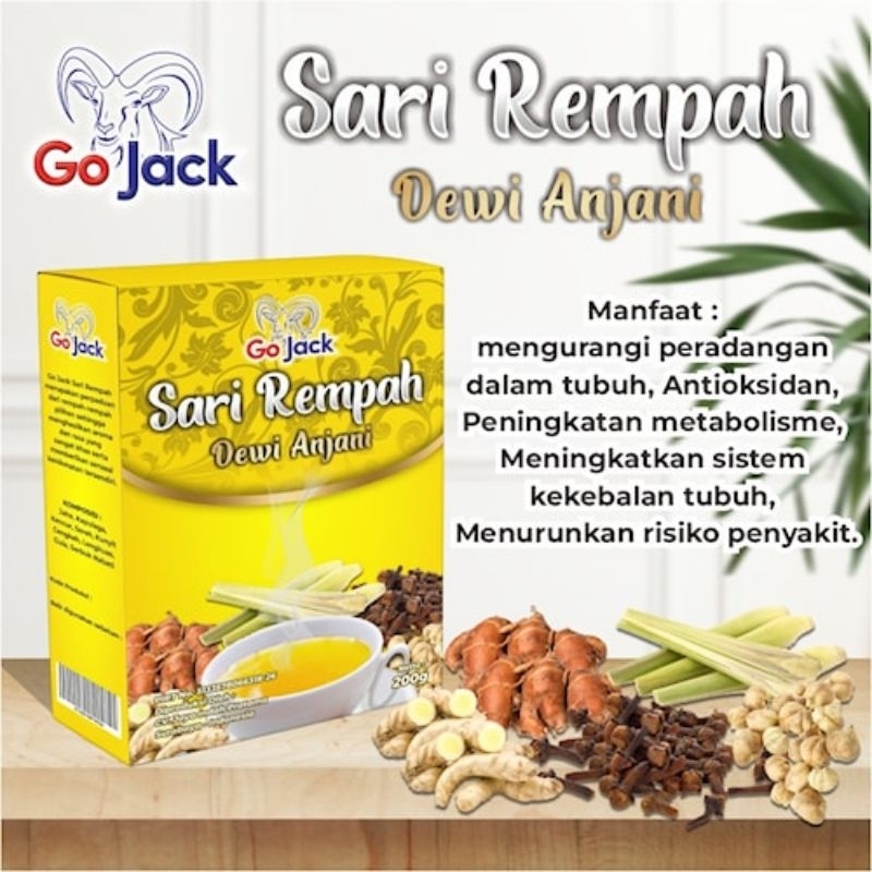 

Minuman Serbuk Sari Rempah Kemasan 200 Gram Merk Go jack