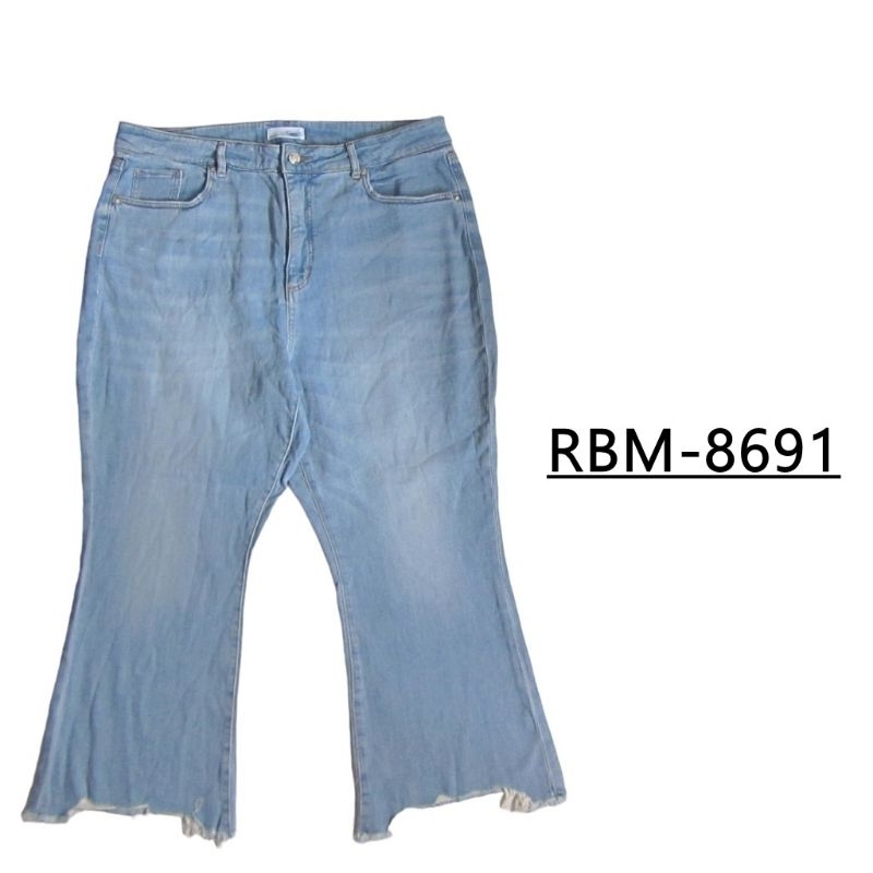 RBM-8691 CELANA PANJANG JEANS WANITA THE CURVY KICK CROP LOFT BRANDED MURAH BIGSIZE JUMBO SIZE 16/33