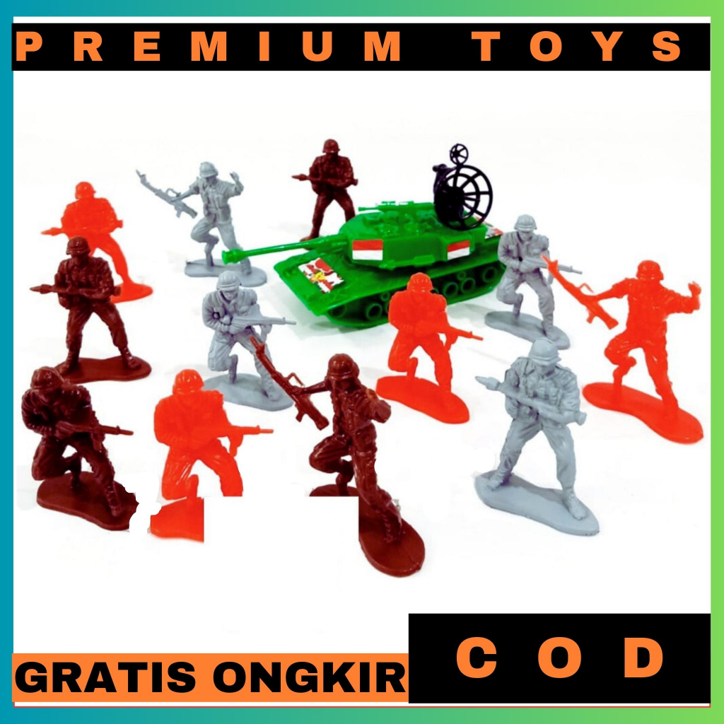 PROMO MAINAN FIGURES TENTARA ARMY DAN TANK SET KGP 1945 MAINAN KGP 1945 TENTARA MOBIL TANK PERANG MI