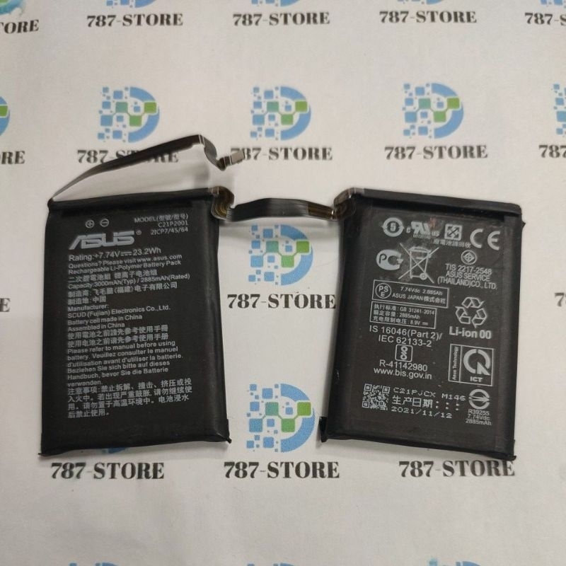 BATTERY ASUS ROG PHONE 5 ZS673KL ORIGINAL BEKAS