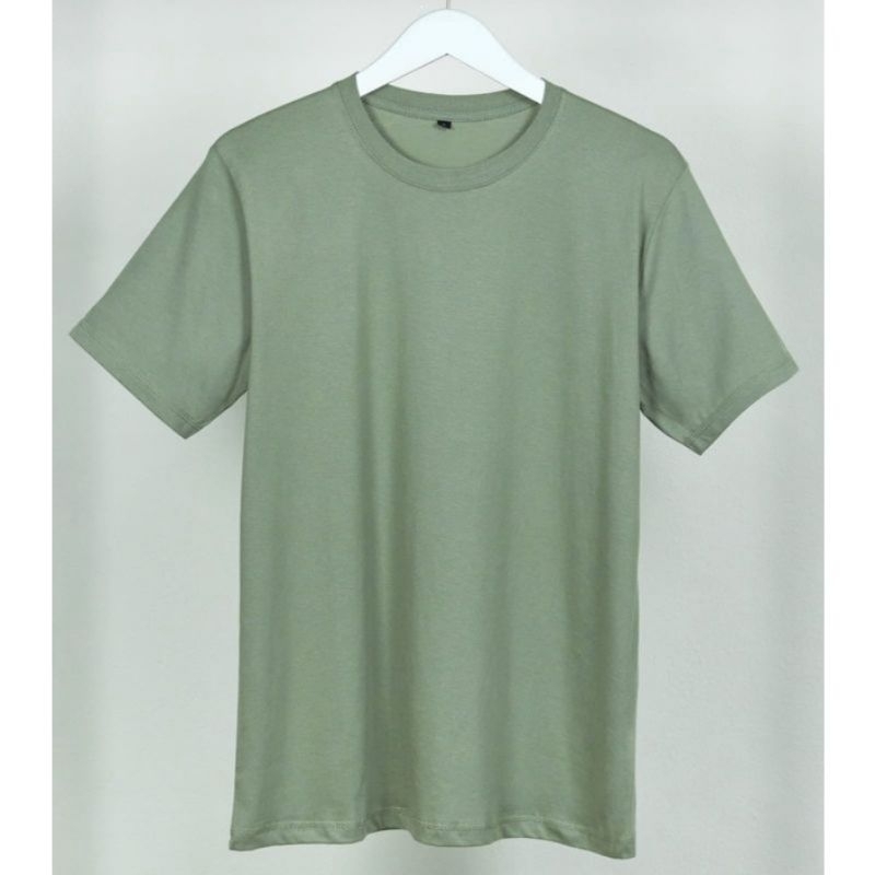 Kaos Polos Sage Green Combed 30s UNISEX atasan pria dan wanita polos
