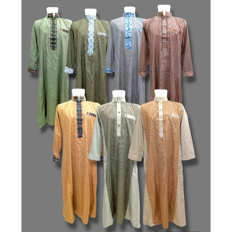 Jubah SOLLU dewasa premium lengan panjang / gamis pria