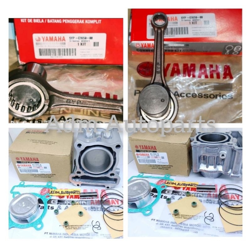Blok Seher 1PA/3C1+Stang seher 5YP Yamaha Mx 135 OLD MX New 135 - Paket Blok Seher BORE UP 150cc