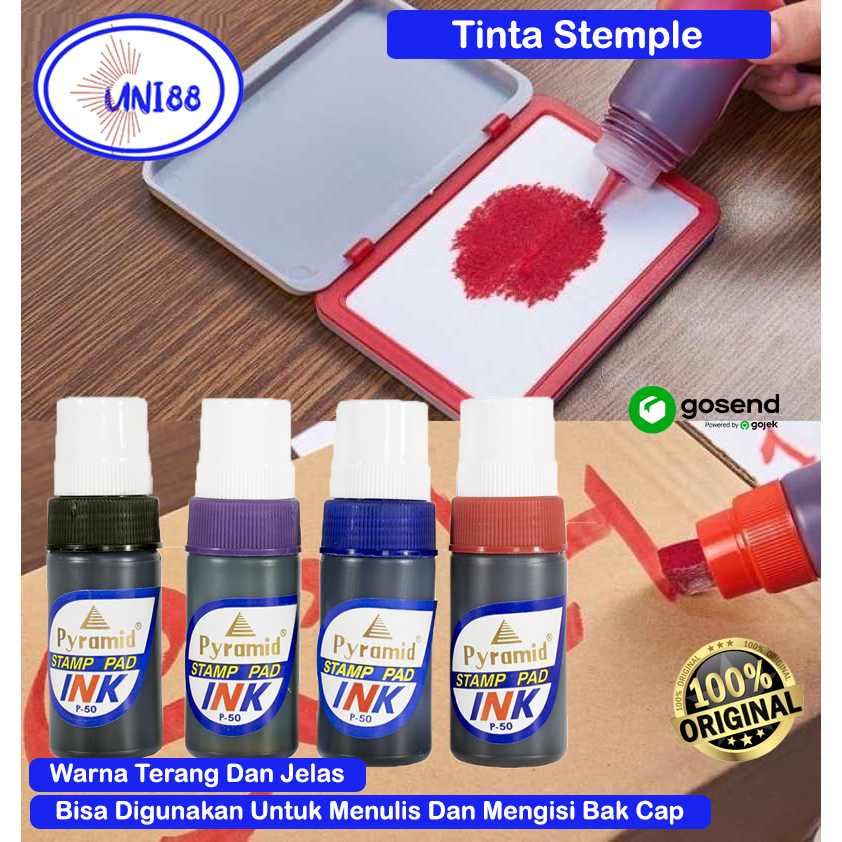 

Tinta Stempel Permanen Refill Stamp Pad Isi Ulang Stample Cap Original