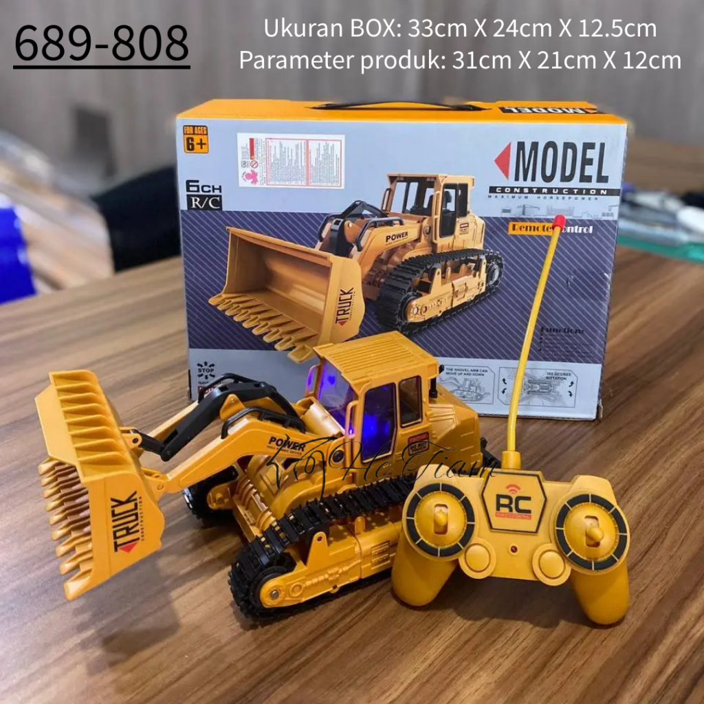 Mainan Rc Truck Bulldozer Remote Control - Mainan Alat Berat Remote