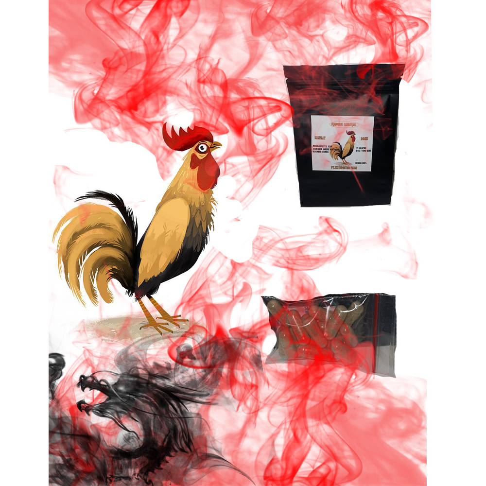 ikirooster kapsul mental ayam isi 1bungkus 15kapsul ayam penakut + obat ayam penakut + jamu menaikan