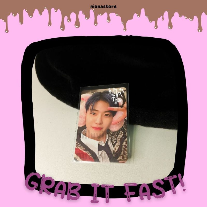 JAEMIN SELCA PINK CHRISTMAS PEACE SIGN JM NCT DREAM PC PHOTOCARD OFC OFFICIAL POCA