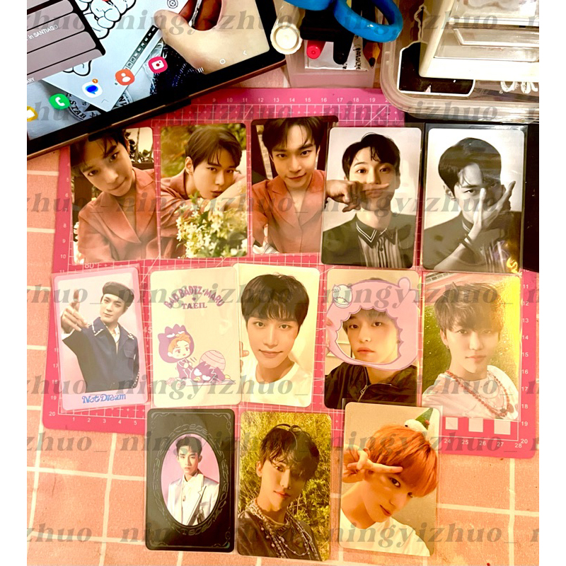 [ READY ] Photocard Official Yb Winwin, Taeyong pink christmas