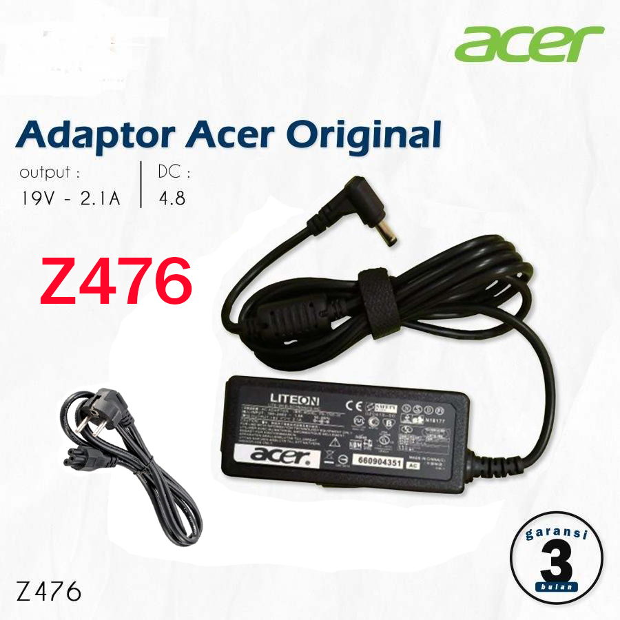 ADAPTOR CHARGER CASAN ORIGINAL LAPTOP ACER ASPIRE Z476 31TB Z476-31TB NOTEBOOK ADAPTOR CARGER