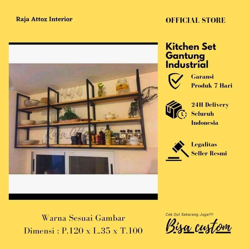 RAI_Kitchen Set Gantung Dinding Industrial