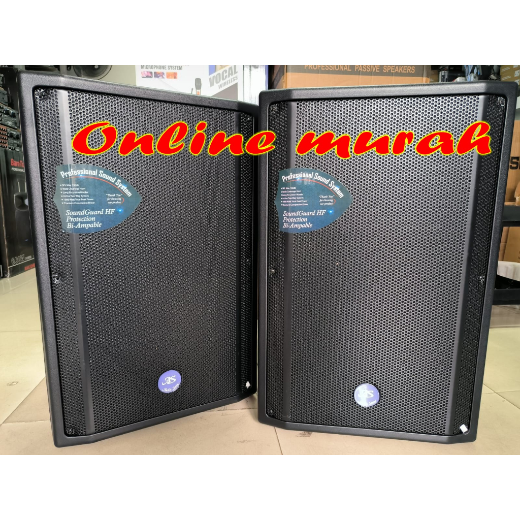 speaker aktif audio seven as 7 as-7 as7 15 inch 1000 watt 2 buah