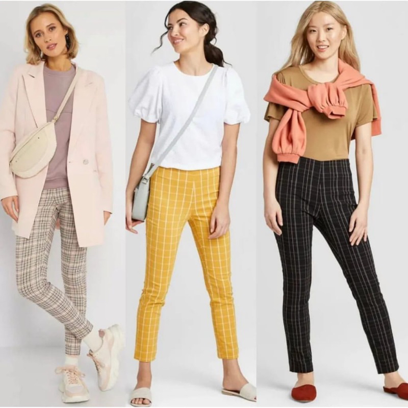 [SIZE 14-26] A.NEW.DAY HIGH RISE ANKLE PANTS - Celana Casual SKINNY/ Celana Kantor