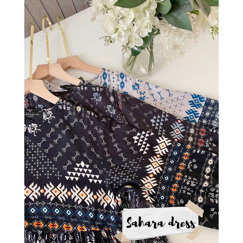 SAHARA DRESS by latasha outfit || Latasha outfit || gamis terbaru || gamis rayon || gamis busui ||