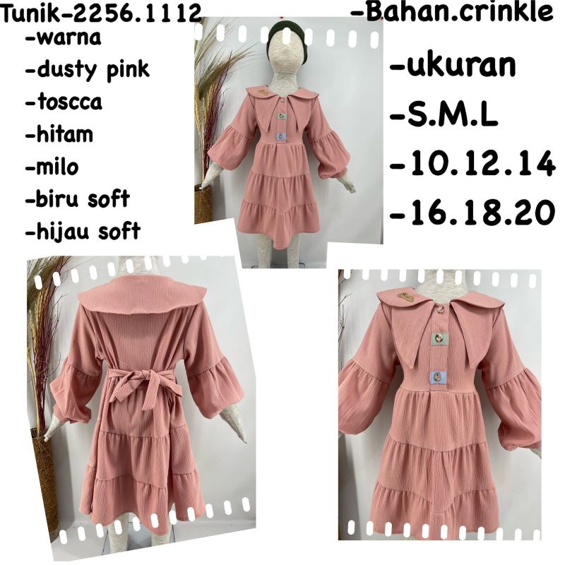 TUNIK KRINKLE ANAK, TUNIK IMPORT ANAK, TUNIK KEREN ANAK, GAMIS TUNIK ANAK PREMIUM
