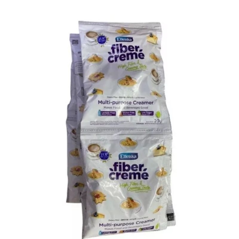 

Krimer Keto FIBER CREME Ellenka Creamer Sehat Pengganti Santan 20 gram isi 10 Sachet