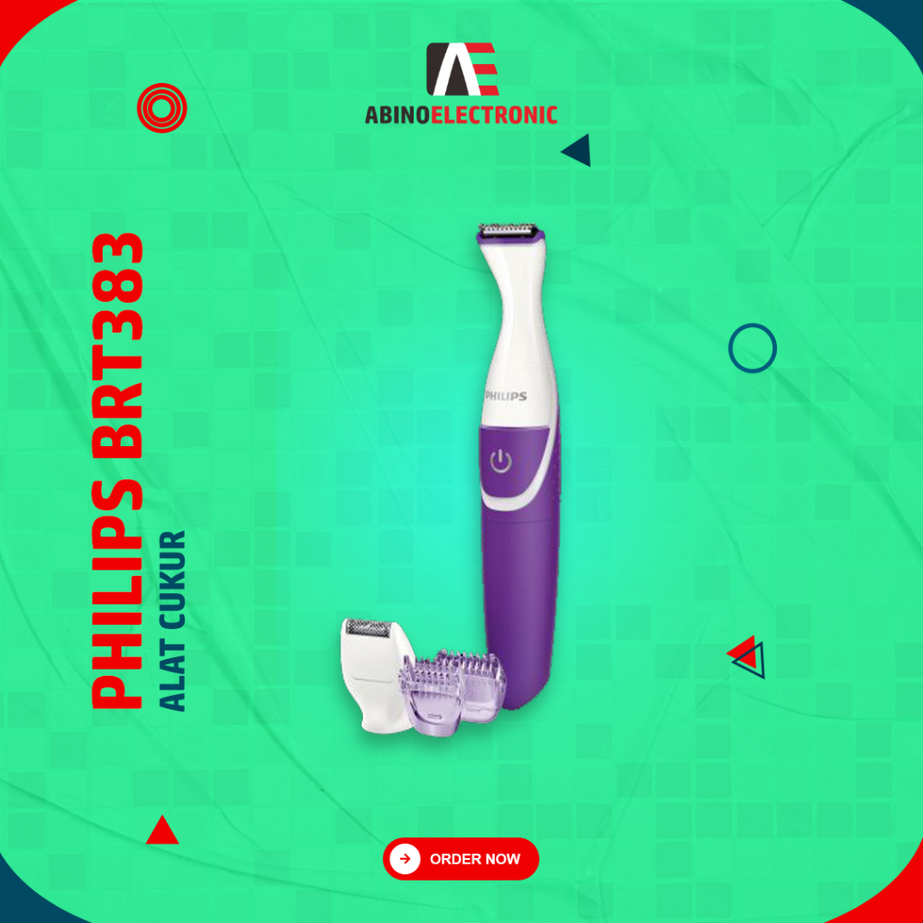 Mesin Cukur Philips BRT383 Pencukur Elektrik Rambut Area Bikini Wanita