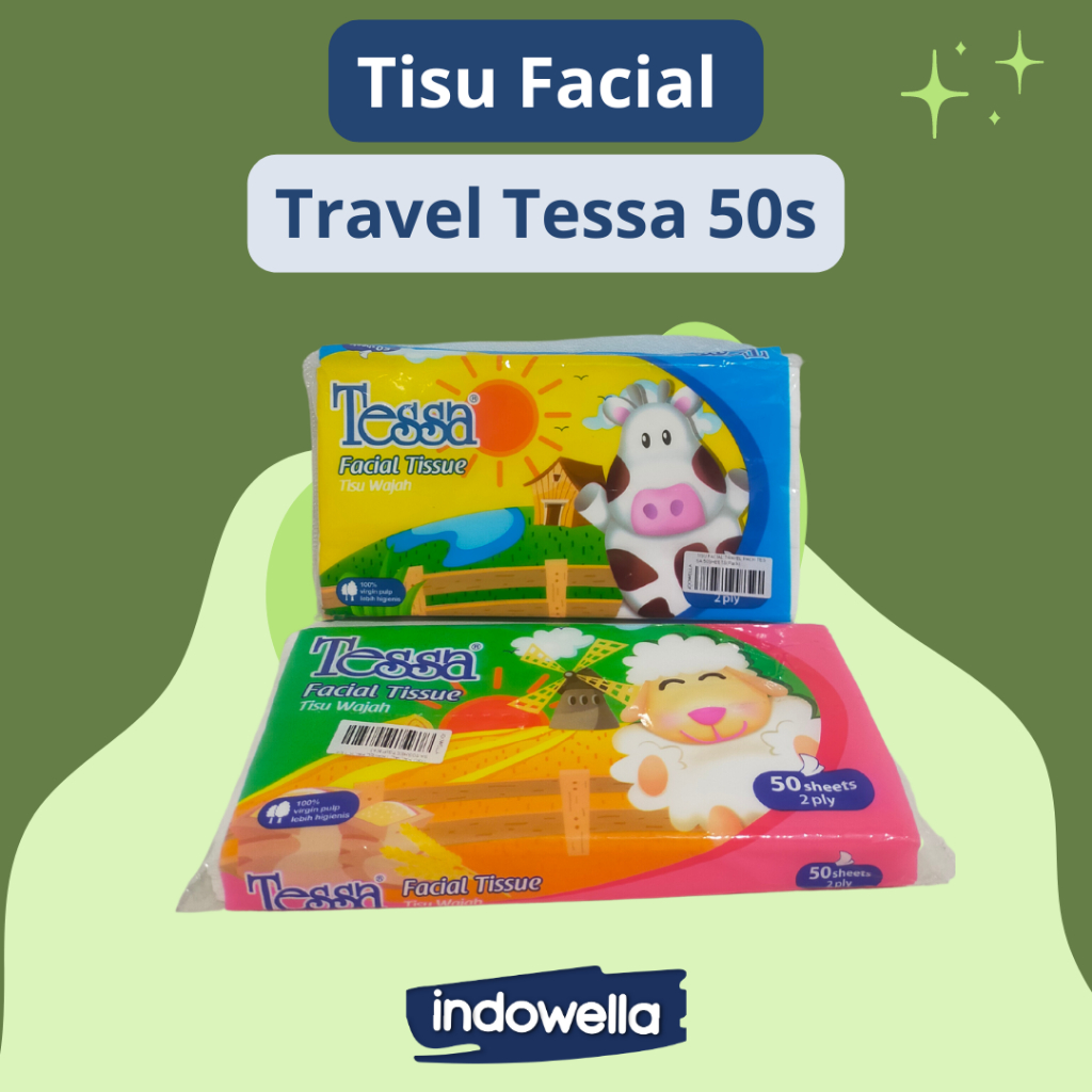 Tissue Tessa Facial Travel Pack 50 sheet