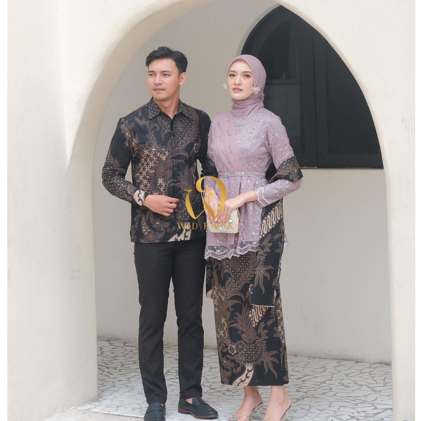 NEW PRODUCT SET KEBAYA COUPLE ZAFINA TERBARU 2023 KEBAYA BROKAT PASANGAN SARIMBIT PRIA WANITA KEKINI