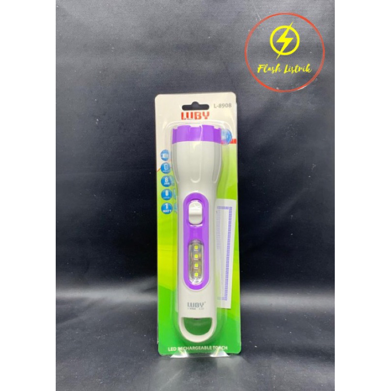 [Luby] Senter Luby 8908 Senter Tangan Rechargable