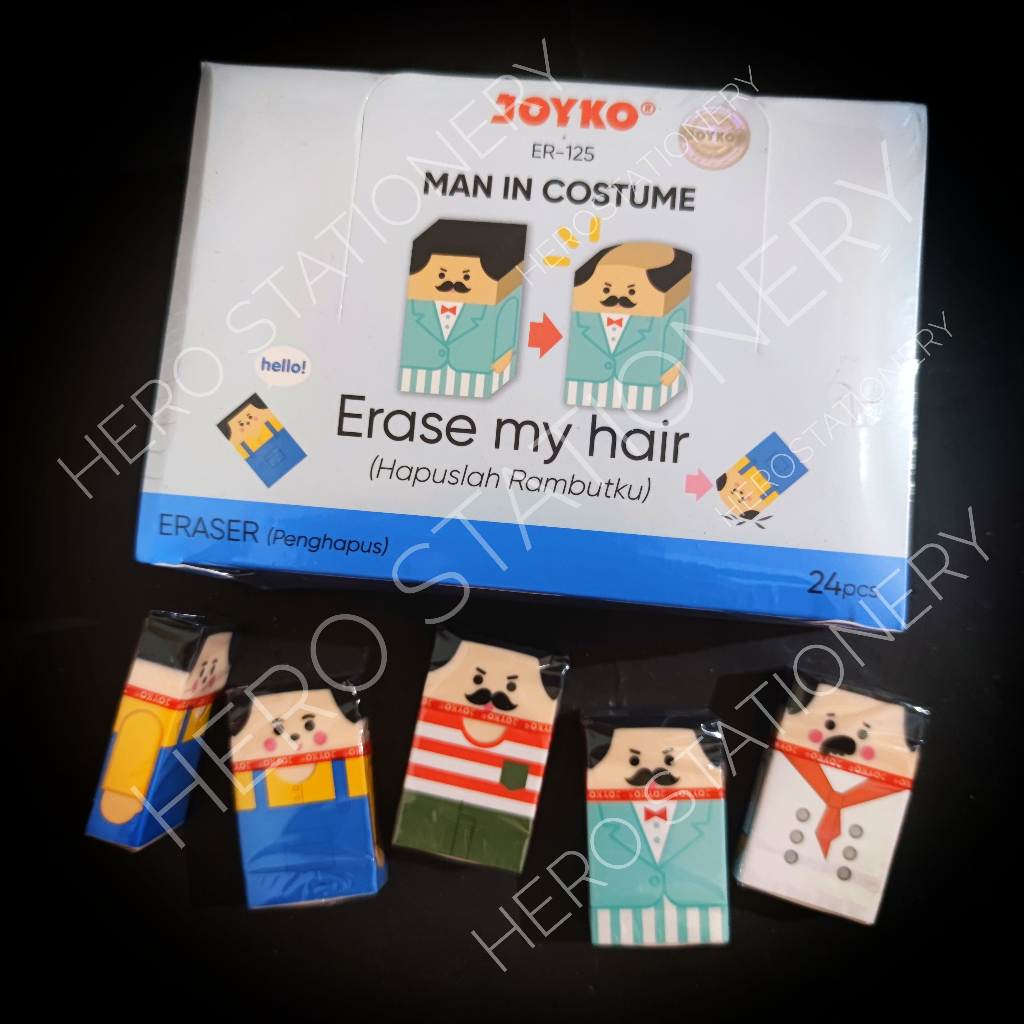 

Penghapus eraser model orang man in costume joyko ER-125