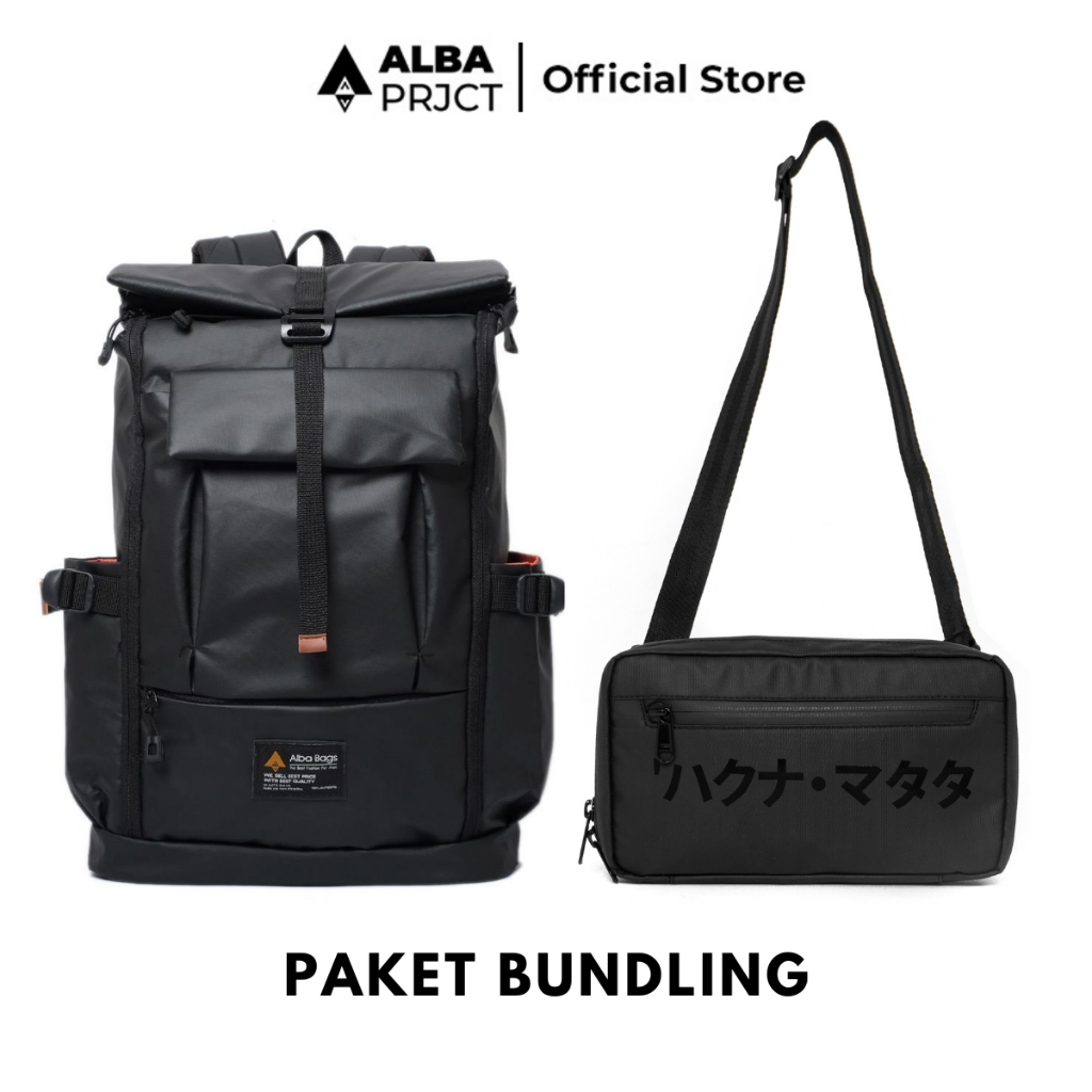RB Alba Project Paket Bundling ( Backpack Vegas + Handbag Saga )