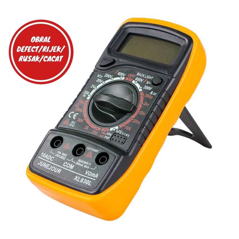 [OBRAL MATI] Mini Digital Multimeter AC/DC Voltage Tester - XL830L