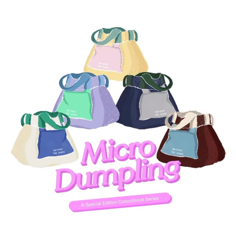 [Ready] BTV Beyond The Vines - Dumpling Bag - POKEMON: Micro - XS - M - XL - Teeny Tiny Micro Mini