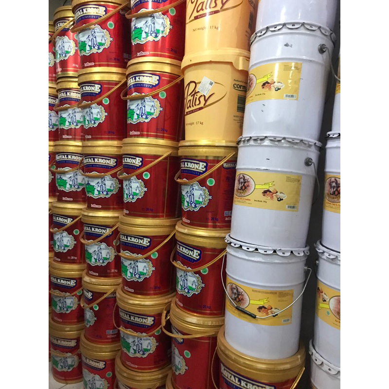 Ember bekas butter margarin hollmann bukan pail cat tempat air plastik kaleng royal krone penampung 