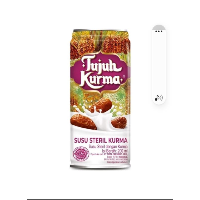 

tujuh kurma susu steril sari kurma 200ml