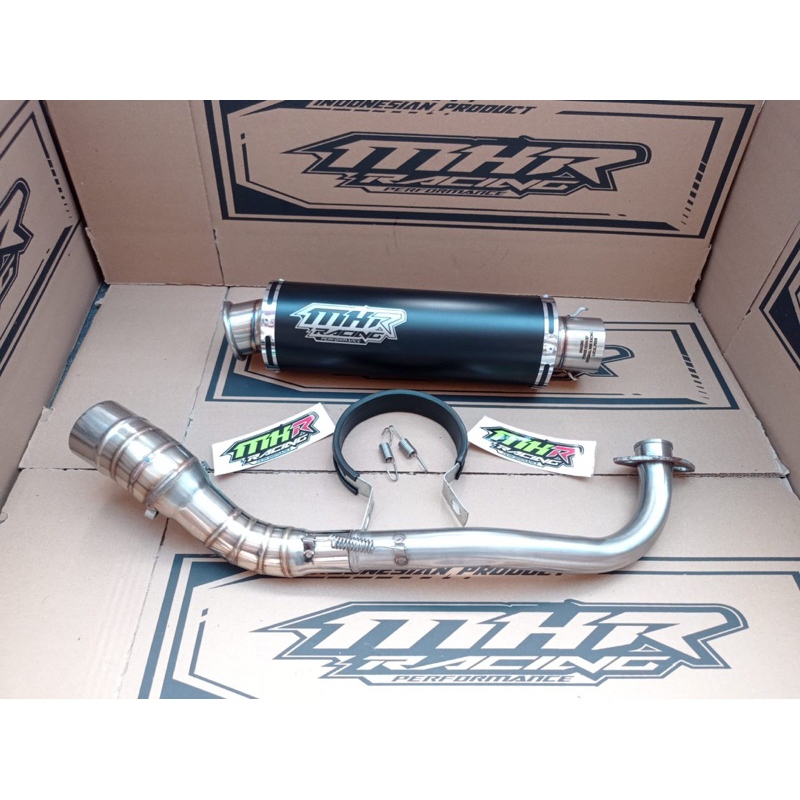 Knalpot Fullset MHR RACING AEROX VARIO BEAT MIO PCX ADV SCOPY DLL