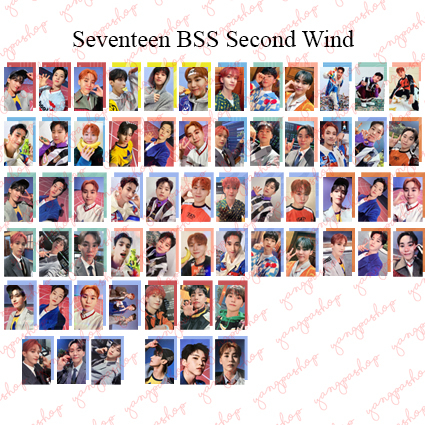 [PO / SET] BSS SECOND WIND SVTN PHOTOCARD FAN MADE UNOFFICIAL YANGPASHOP SEVENTEEN DK SEUNGKWAN HOSH